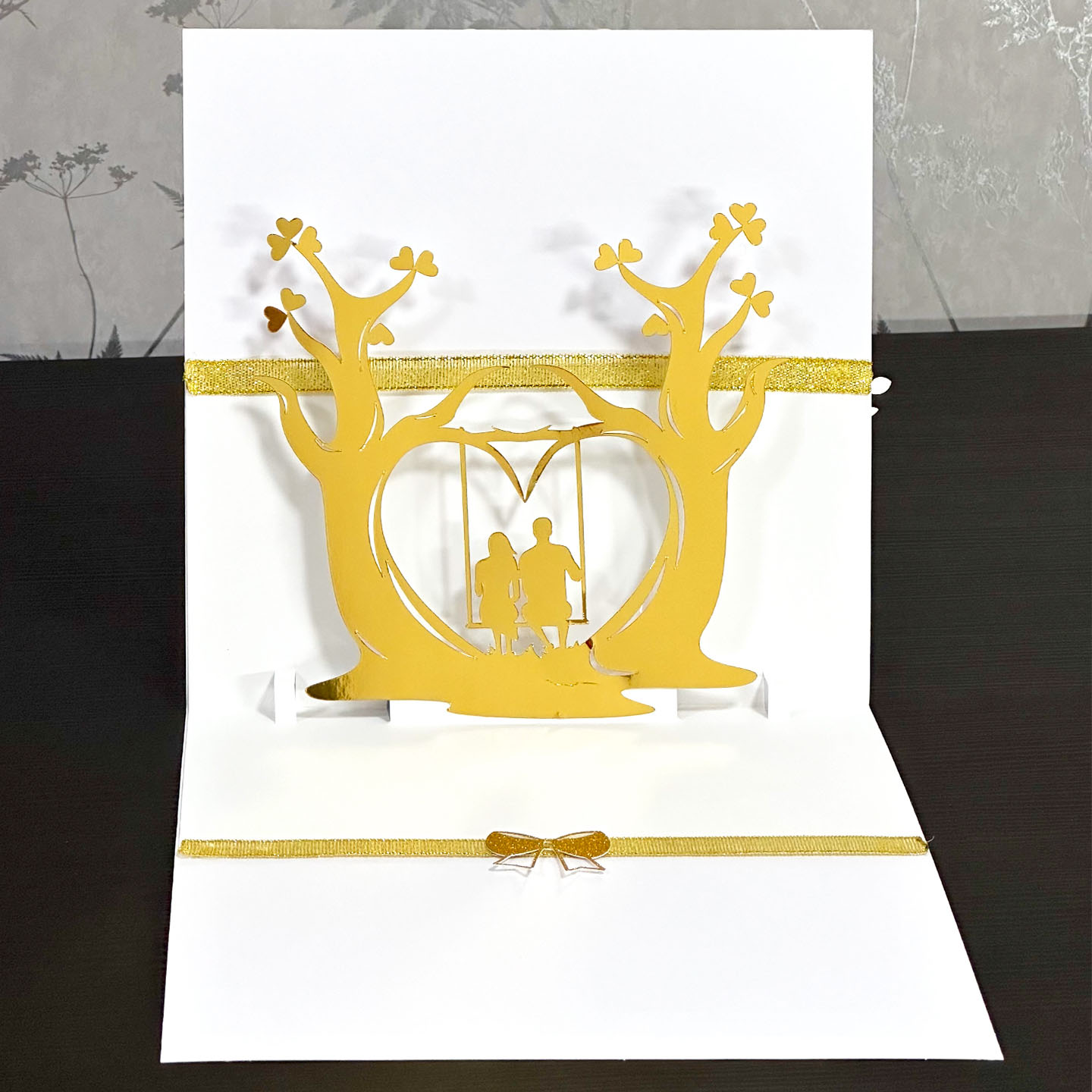 Personalised Luxury Large Size 3D Happy Anniversary Card for Couple / Husband / Wife - Image 6