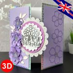 Personalised Luxury 3D Flowers Birthday Card for Her