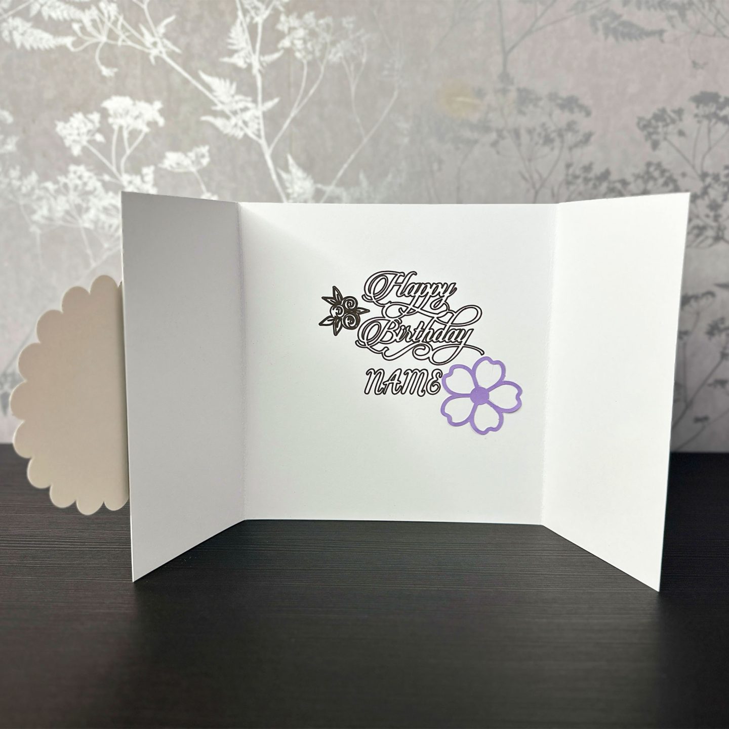 Personalised Luxury 3D Flowers Birthday Card for Her - Image 4